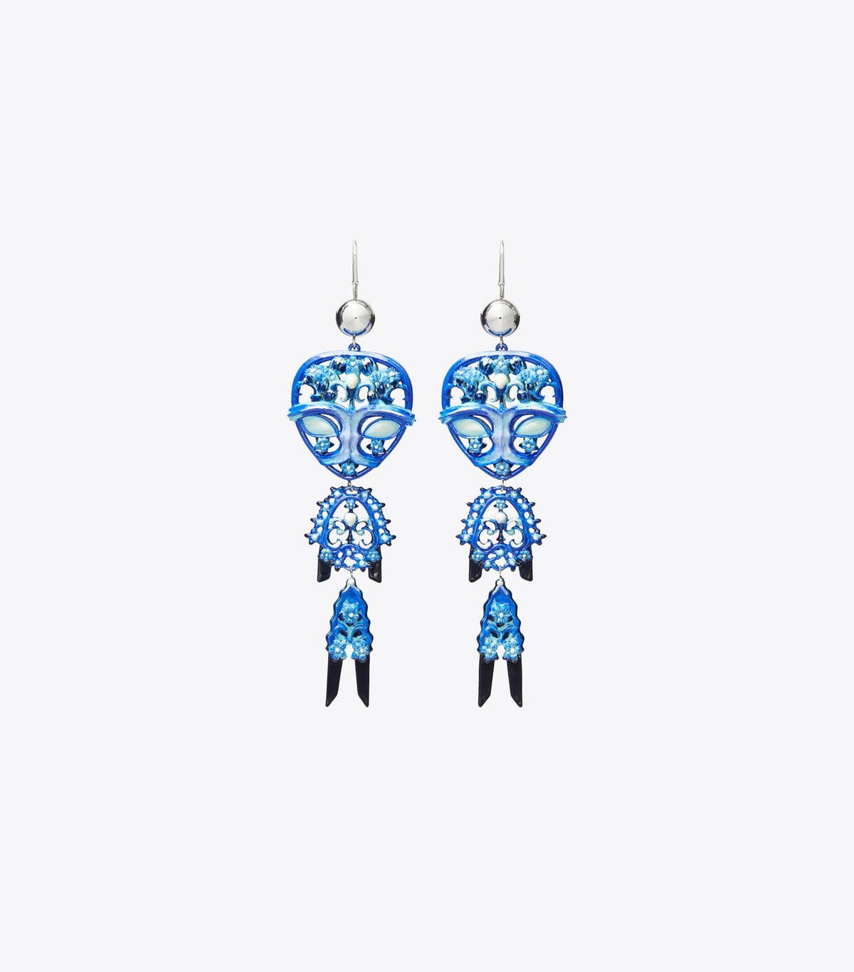 Tory Burch Alien Earrings - Tory Silver / Blue