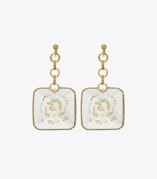 Tory Burch Runway Swirl Drop Earrings - Gold