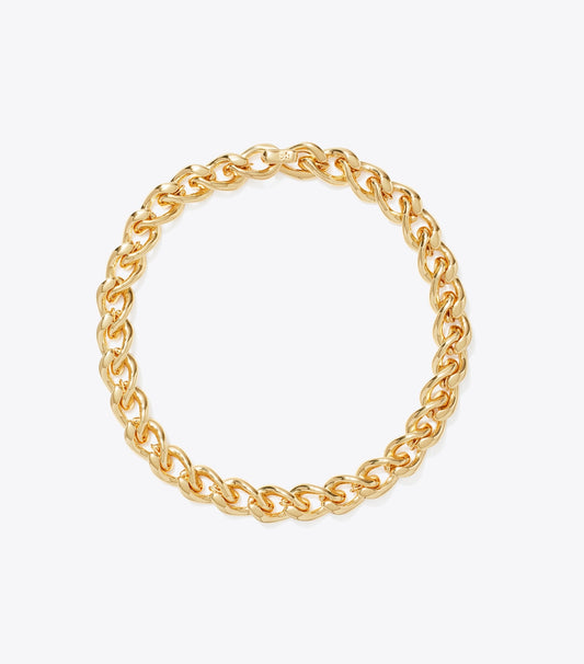 Tory Burch Wishbone Chain Necklace - Tory Gold