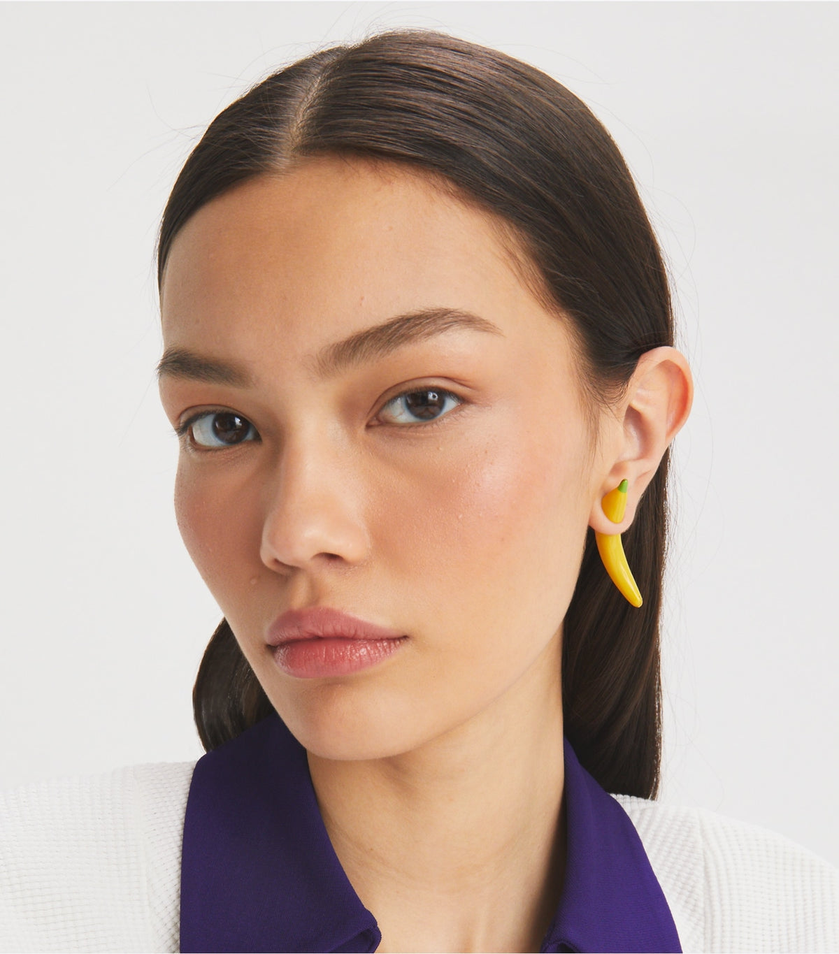 Tory Burch Curiosity Banana Earrings - Yellow