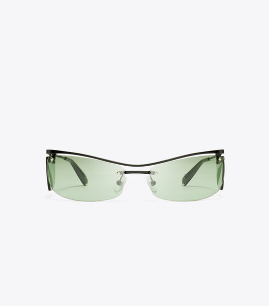 Tory Burch Double-Lens Runway Sunglasses - Mint Green 1