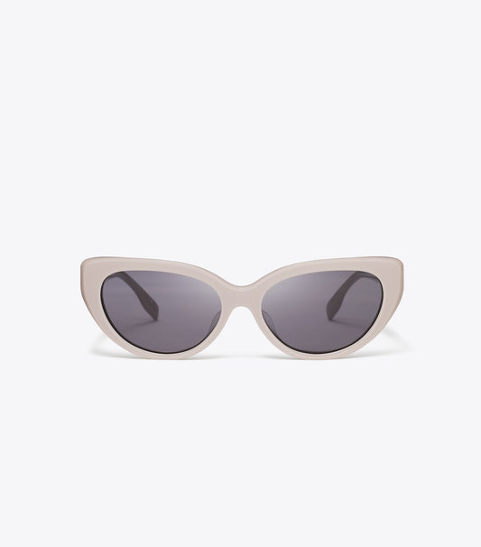 Tory Burch Miller Cat-Eye Sunglasses - Grey Crystal/Dark Purple