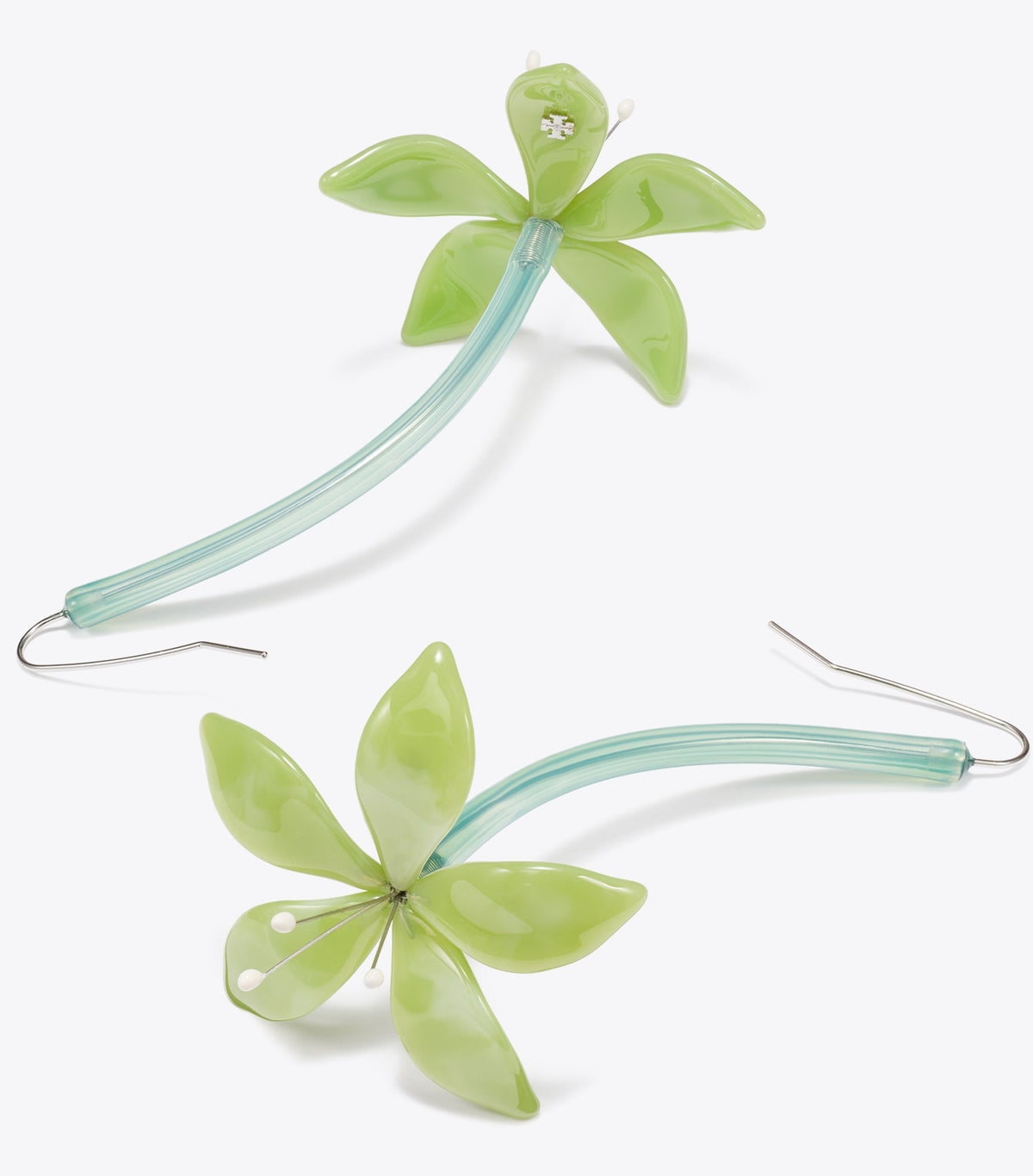 Tory Burch Flower Earrings - Mint