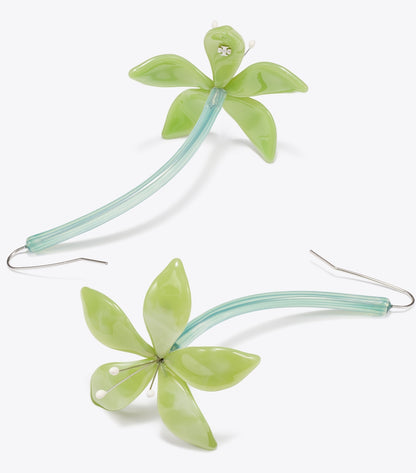 Tory Burch Flower Earrings - Mint