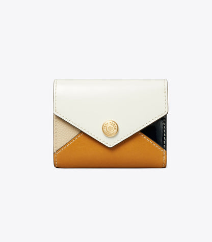 Tory Burch Small Colorblock Envelope Wallet - Blanc Multi