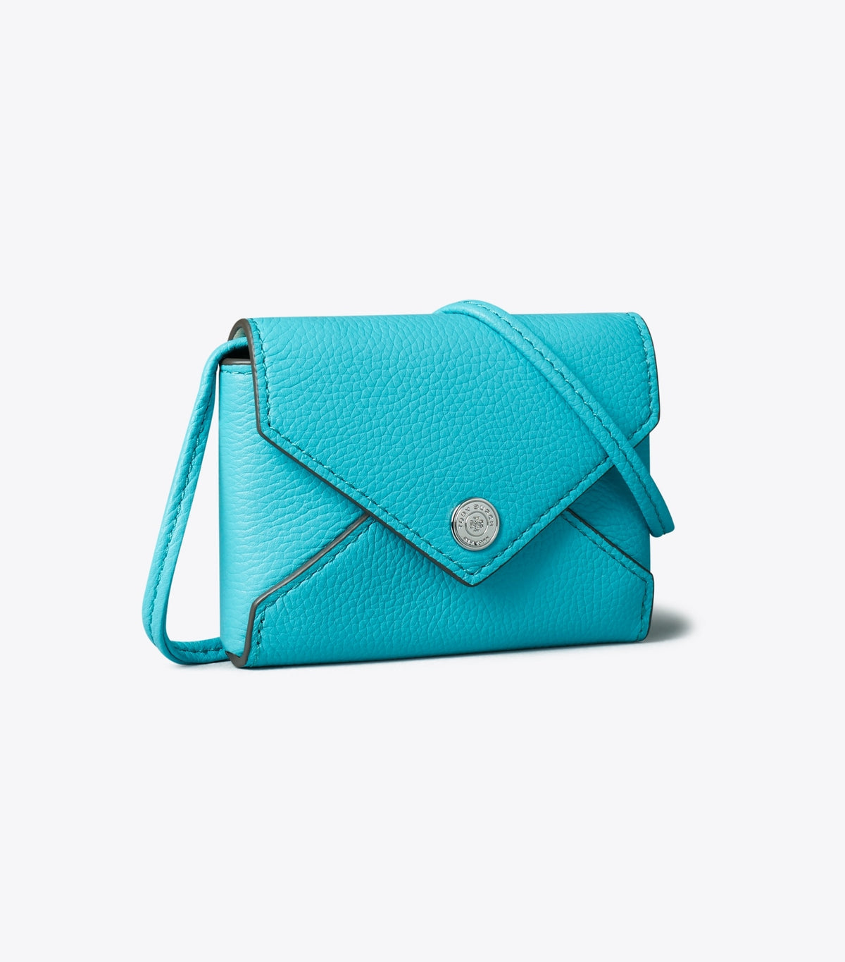 Tory Burch Card Case Lanyard - Soft Turquoise