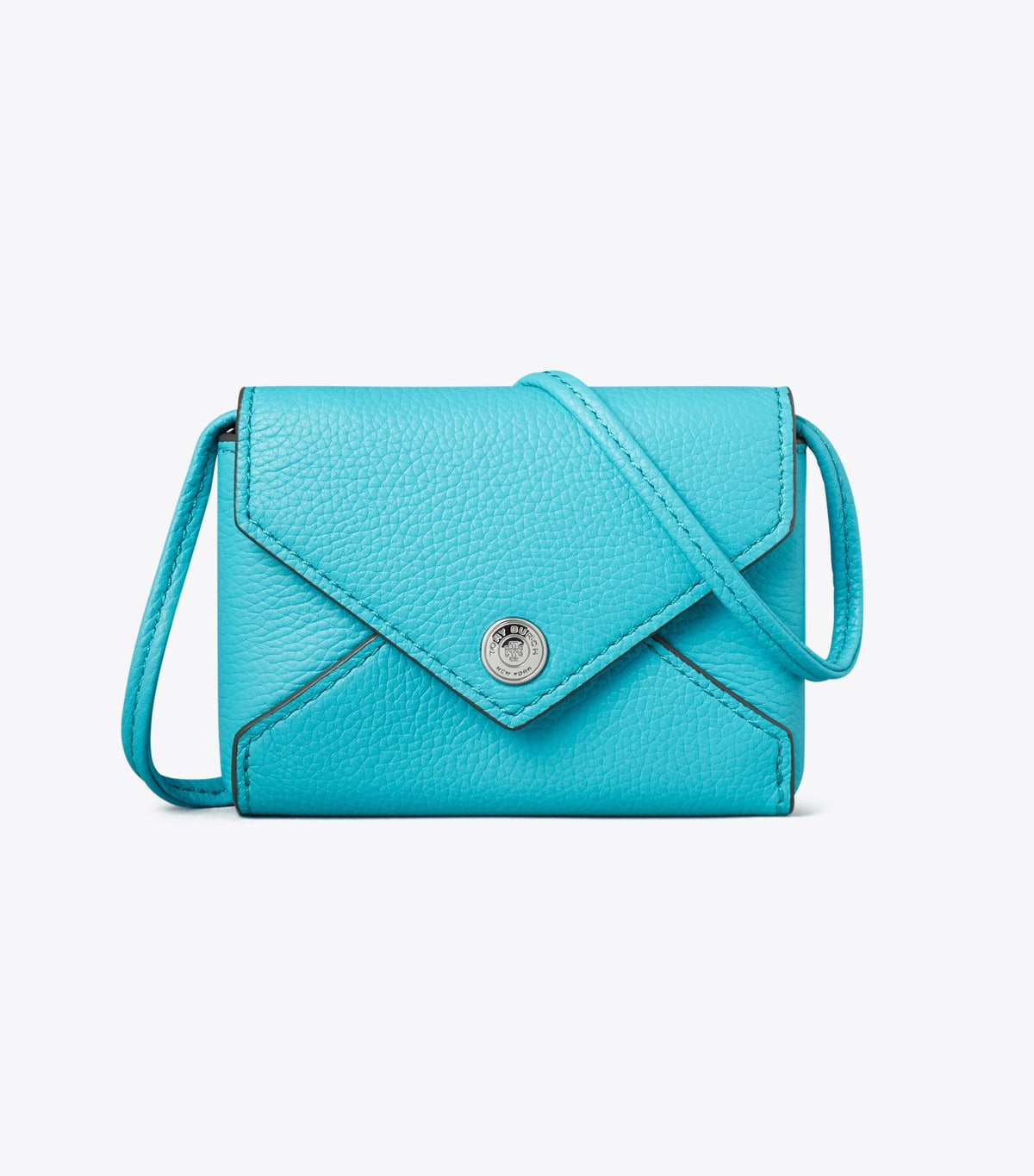 Tory Burch Card Case Lanyard - Soft Turquoise