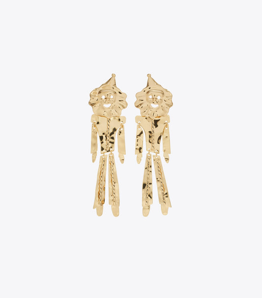 Tory Burch Runway Clown Earrings - Gold