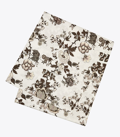 Tory Burch Happy Times Bouquet Square Tablecloth, 90” - Brown