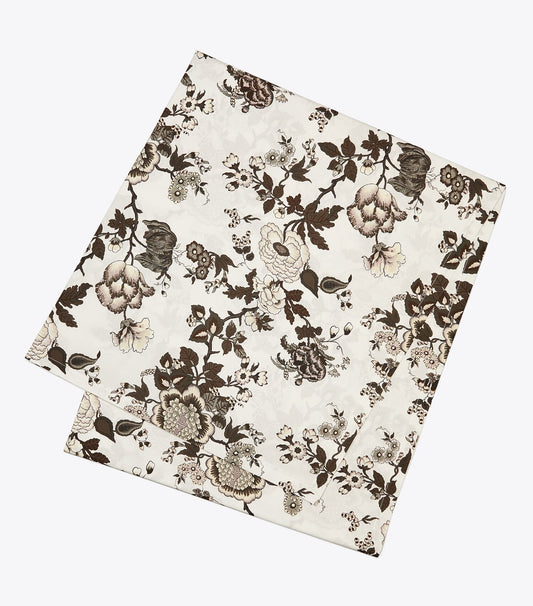 Tory Burch Happy Times Bouquet Square Tablecloth, 90” - Brown