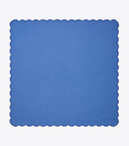 Tory Burch Scalloped Dinner Linen Napkin, Set of 6 - High Tide