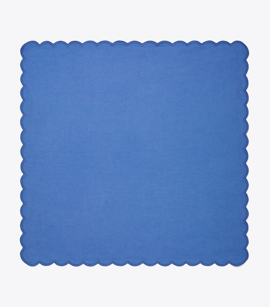 Tory Burch Scalloped Dinner Linen Napkin, Set of 6 - High Tide