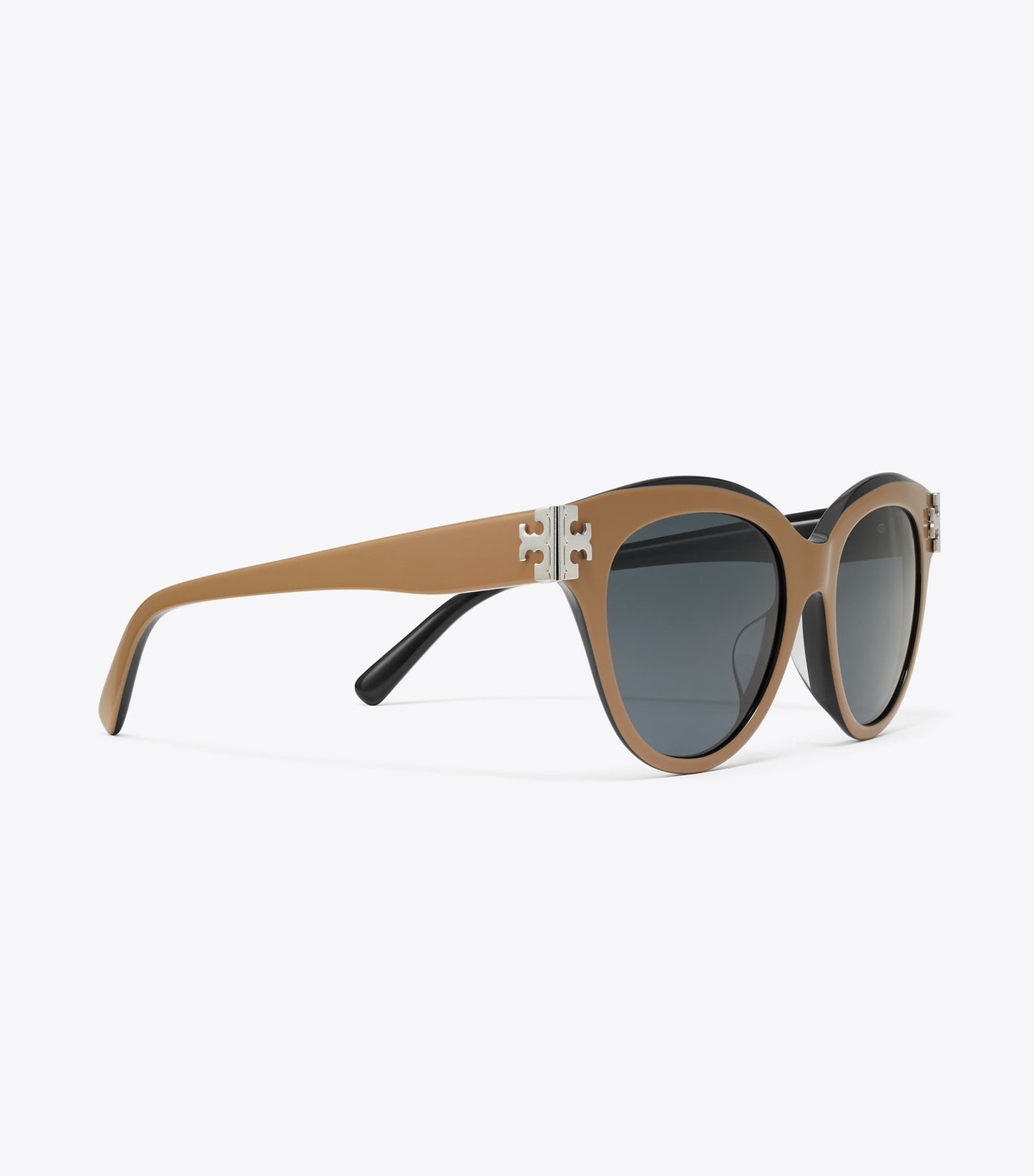 Tory Burch Eleanor Round Sunglasses - Navy/Brown/Dark Grey