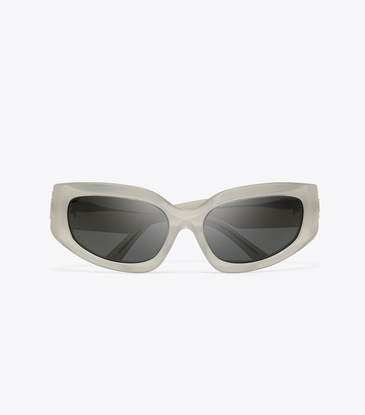 Tory Burch Eleanor Broken Logo Sunglasses - Pearlized Grey/Dark Grey