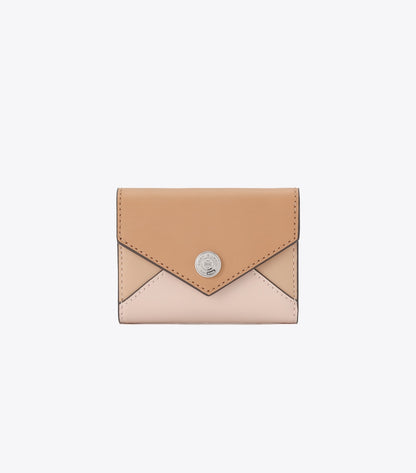 Tory Burch Small Envelope Leather Wallet - Soft Pink Multi
