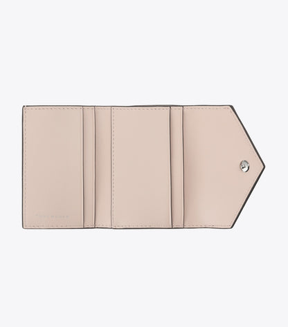 Tory Burch Small Envelope Leather Wallet - Soft Pink Multi