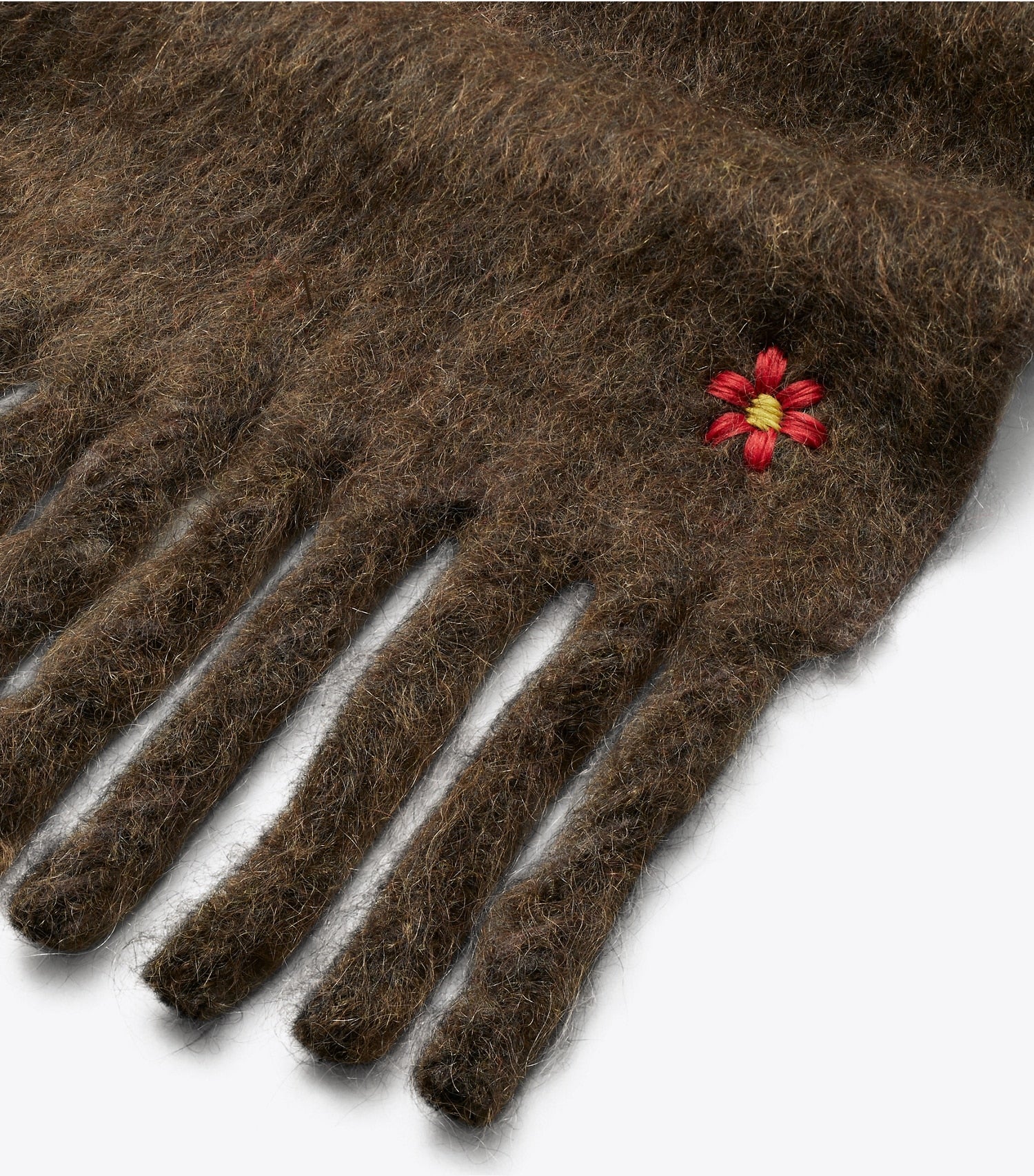 Tory Burch Mohair Scarf - Chocolate