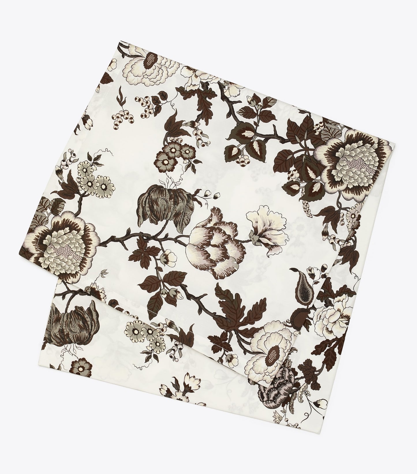 Tory Burch Happy Times Bouquet Square Tablecloth, 70" - Brown