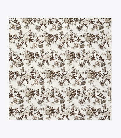 Tory Burch Happy Times Bouquet Square Tablecloth, 70" - Brown
