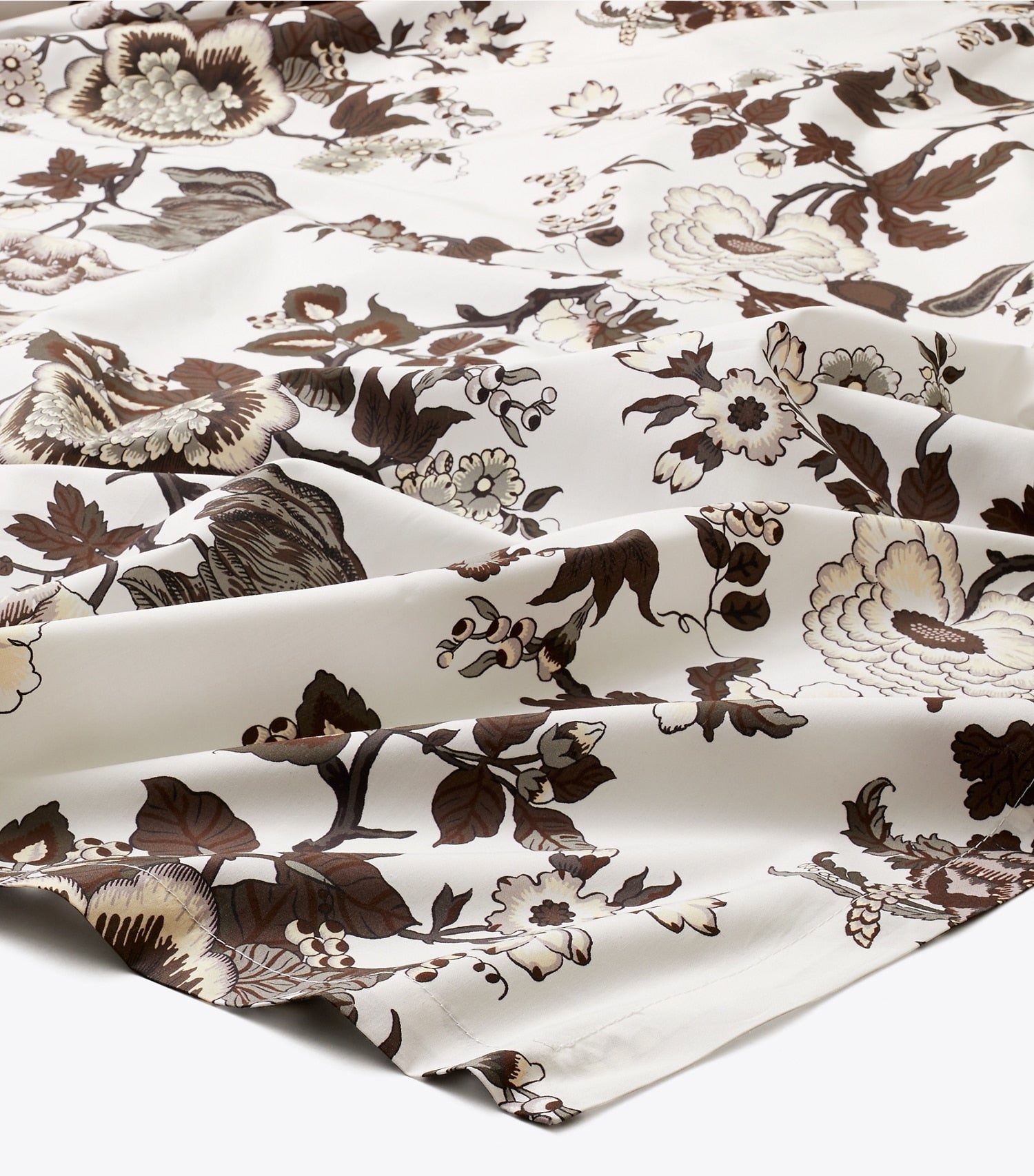 Tory Burch Happy Times Bouquet Square Tablecloth, 70" - Brown