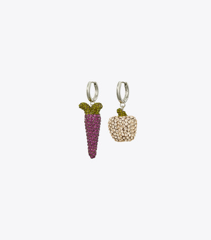 Tory Burch Curiosity Vegetable Earrings - Pink / Purple