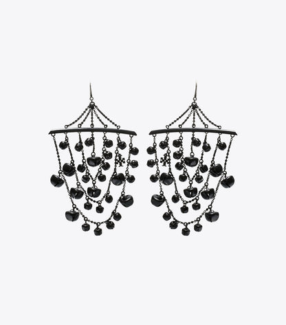 Tory Burch Curiosity Bell Earrings - Black