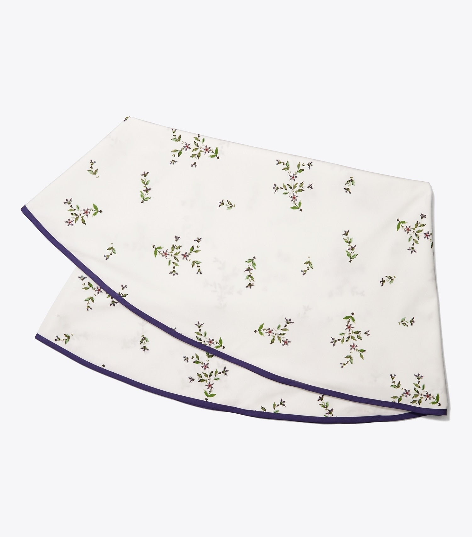 Tory Burch Jolie Fleur Round Tablecloth, 132" - New Ivory