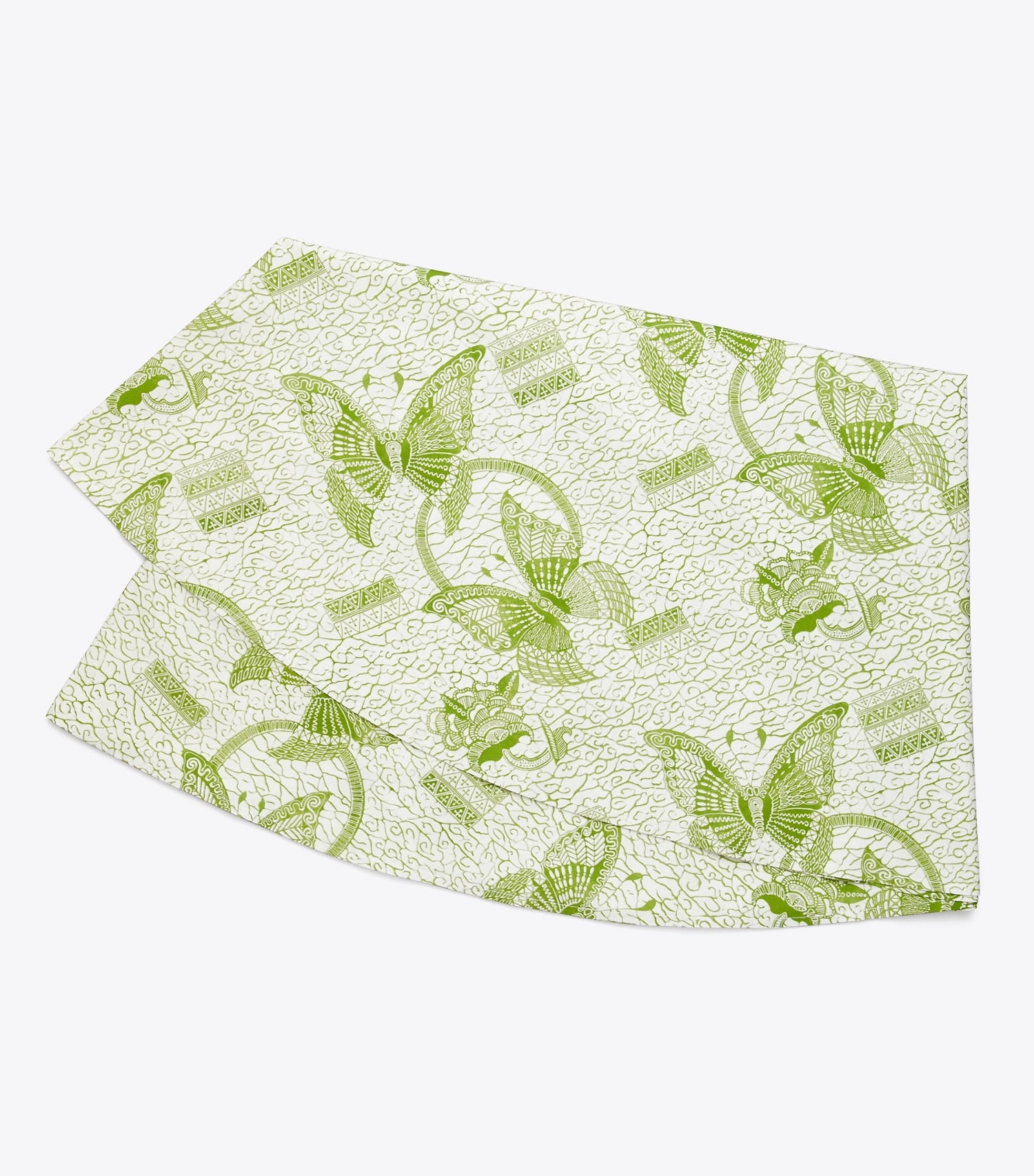 Tory Burch Butterfly Batik Round Tablecloth, 108\ - Green