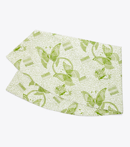 Tory Burch Butterfly Batik Round Tablecloth, 108\ - Green