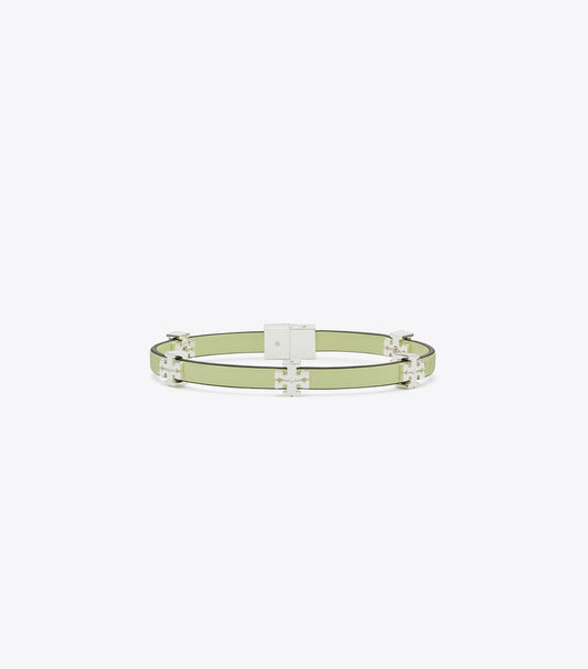 Tory Burch Icon Bio Bracelet - Light Silver / Fresh Pear
