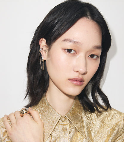 Tory Burch Pierced Ring - Light Brass