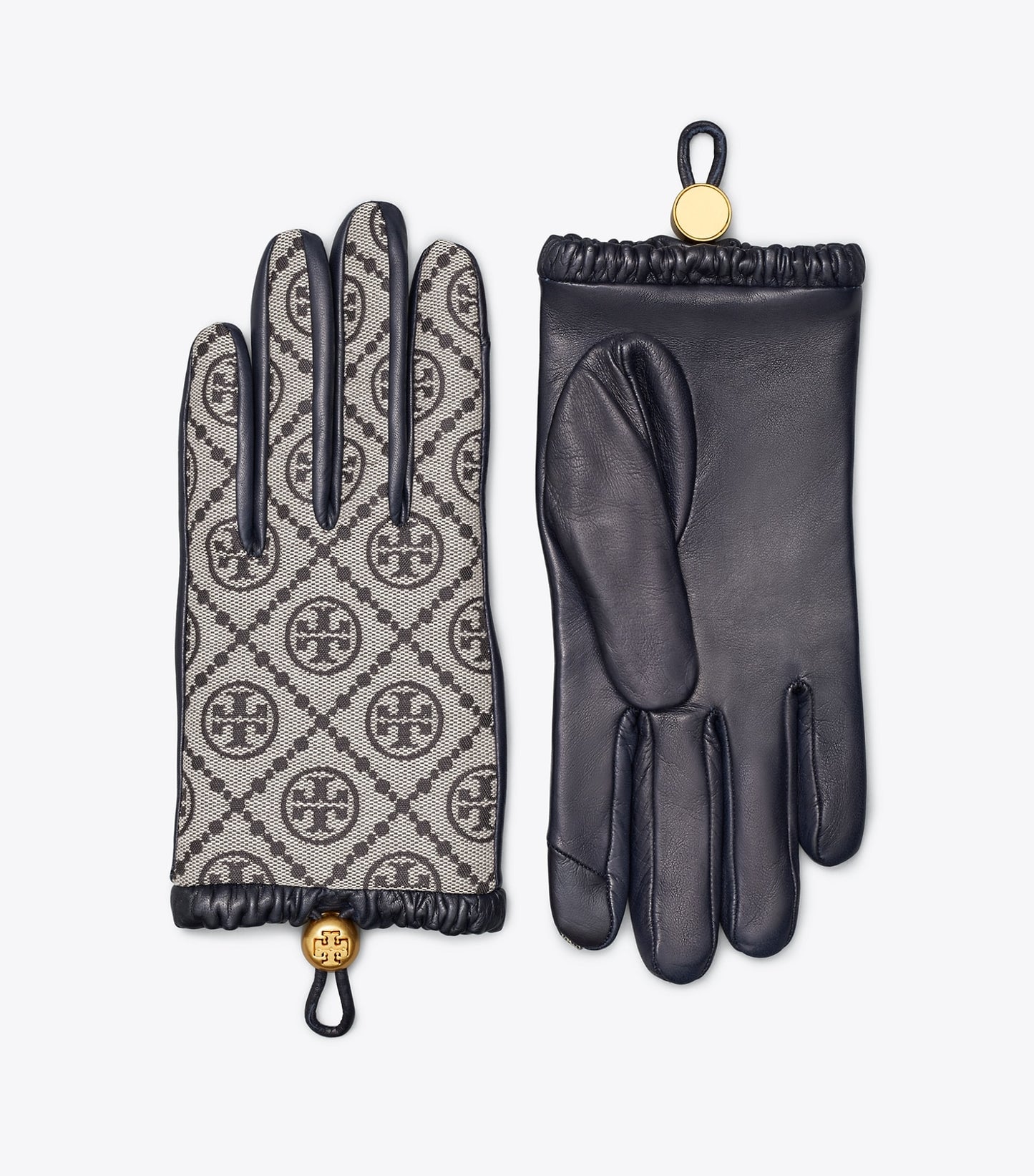 Tory Burch T Monogram Gloves - Tory Navy