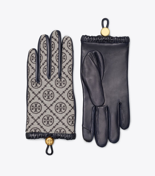 Tory Burch T Monogram Gloves - Tory Navy