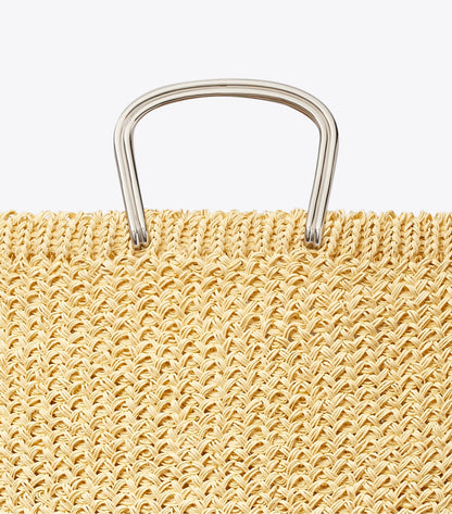 Tory Burch Large Crocheted Tote - Natural