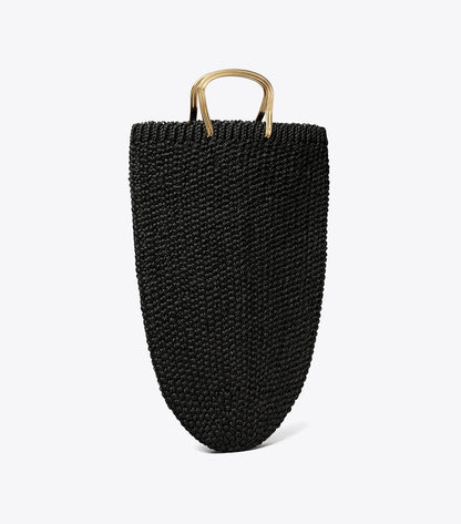 Tory Burch Large Crocheted Tote - Black