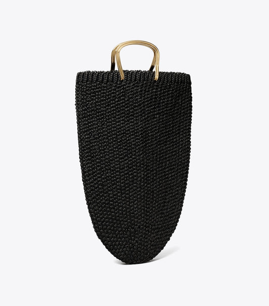 Tory Burch Large Crocheted Tote - Black