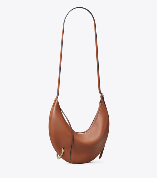 Tory Burch Pierced Crossbody Bag - Aged Tan