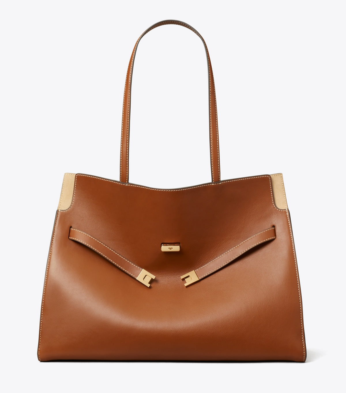 Tory Burch Lee Radziwill Tote - Aged Tan