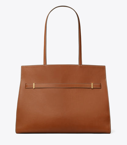 Tory Burch Lee Radziwill Tote - Aged Tan