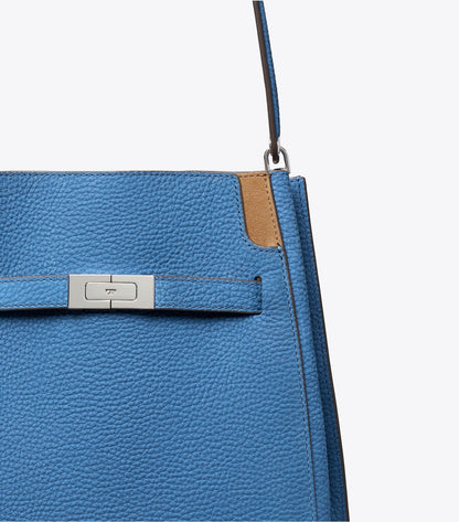 Tory Burch Lee Radziwill Nubuck Bucket Bag - Bright Blue