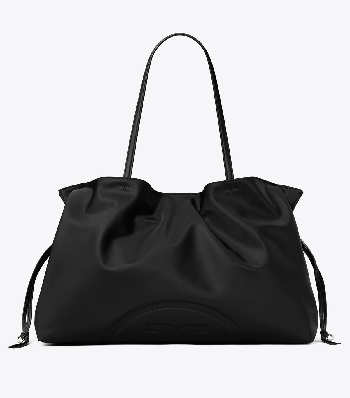 Tory Burch Ella Nylon Drawstring Tote - Black