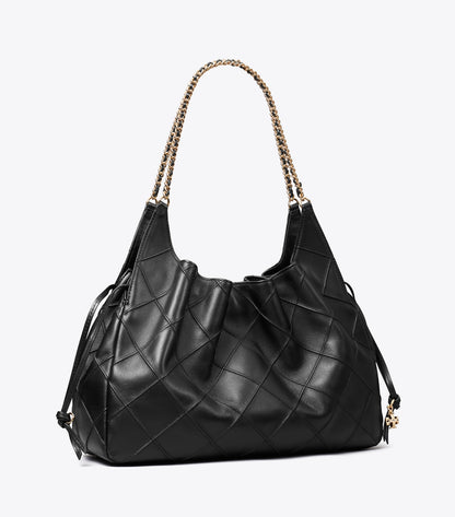 Tory Burch Large Fleming Tote - Black