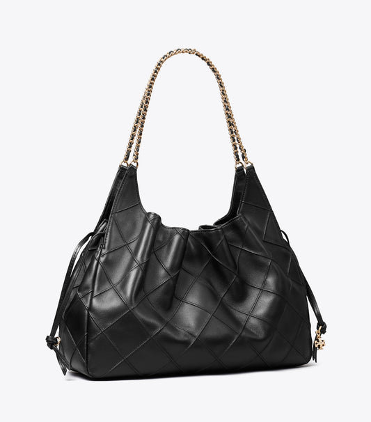 Tory Burch Large Fleming Tote - Black