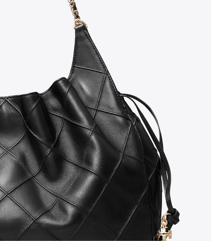 Tory Burch Large Fleming Tote - Black