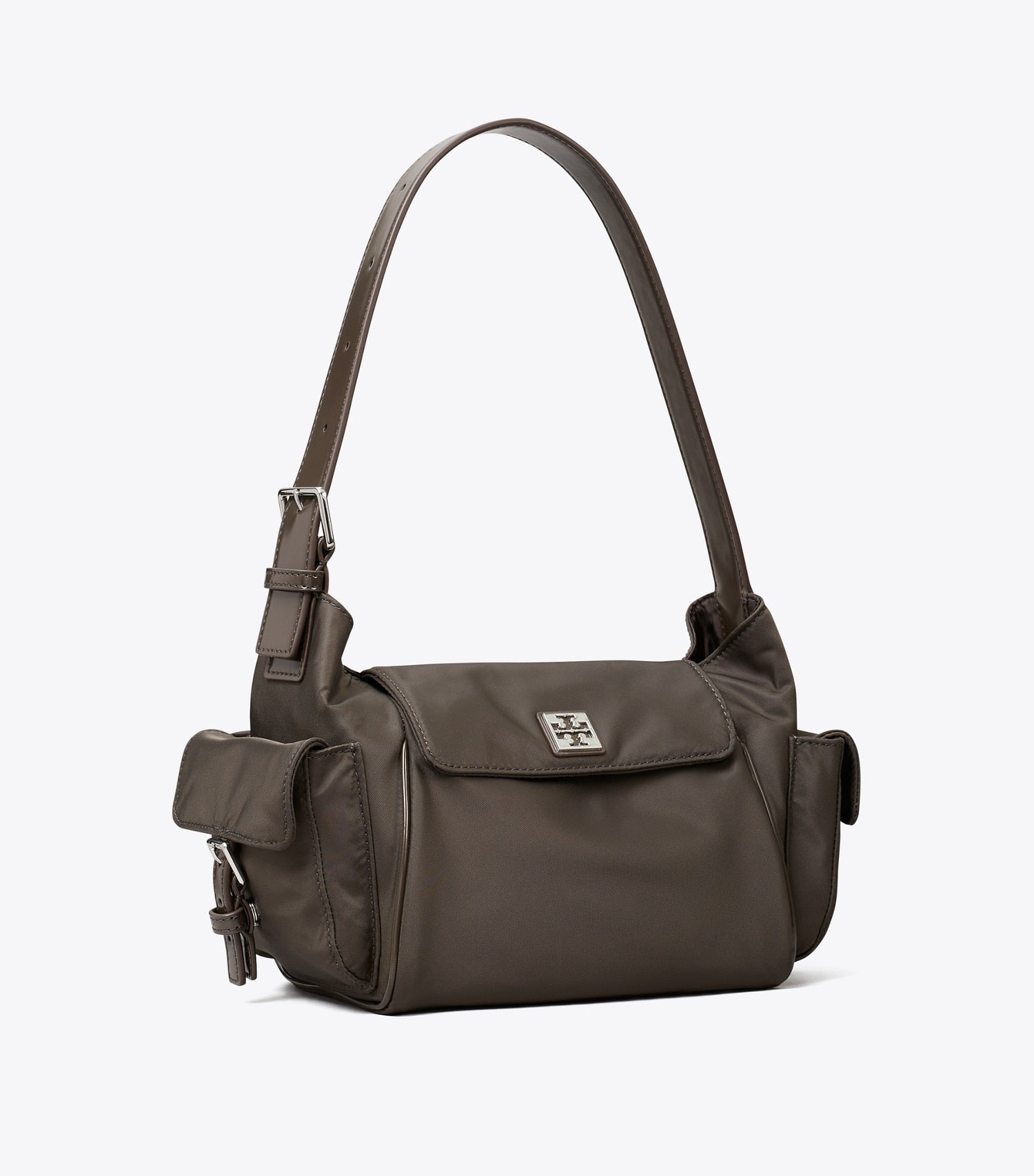 Tory Burch Virginia Pocket Shoulder Bag - Dark Brown