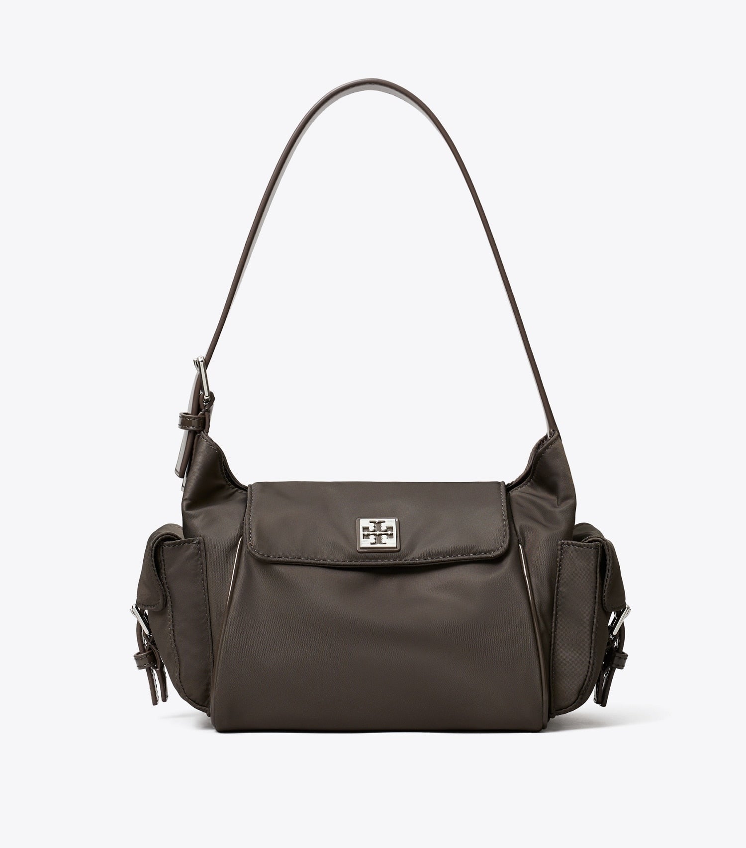 Tory Burch Virginia Pocket Shoulder Bag - Dark Brown
