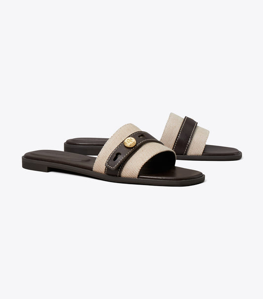 Tory Burch Romy Slide - Natural / Brown