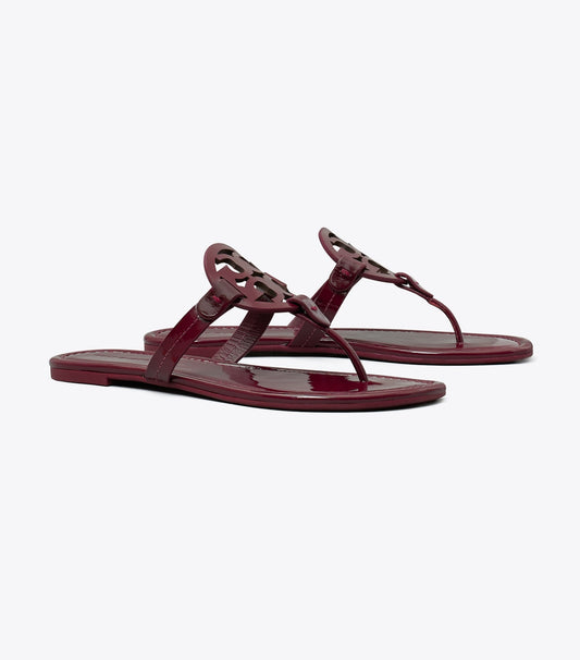 Tory Burch Miller Patent Sandal - Dark Raspberry