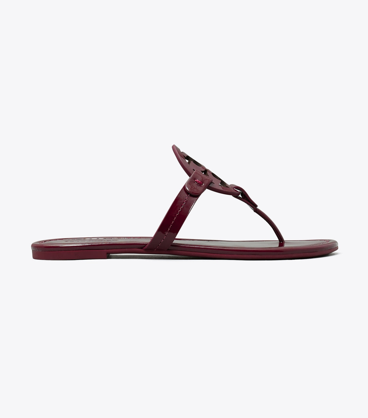 Tory Burch Miller Patent Sandal - Dark Raspberry