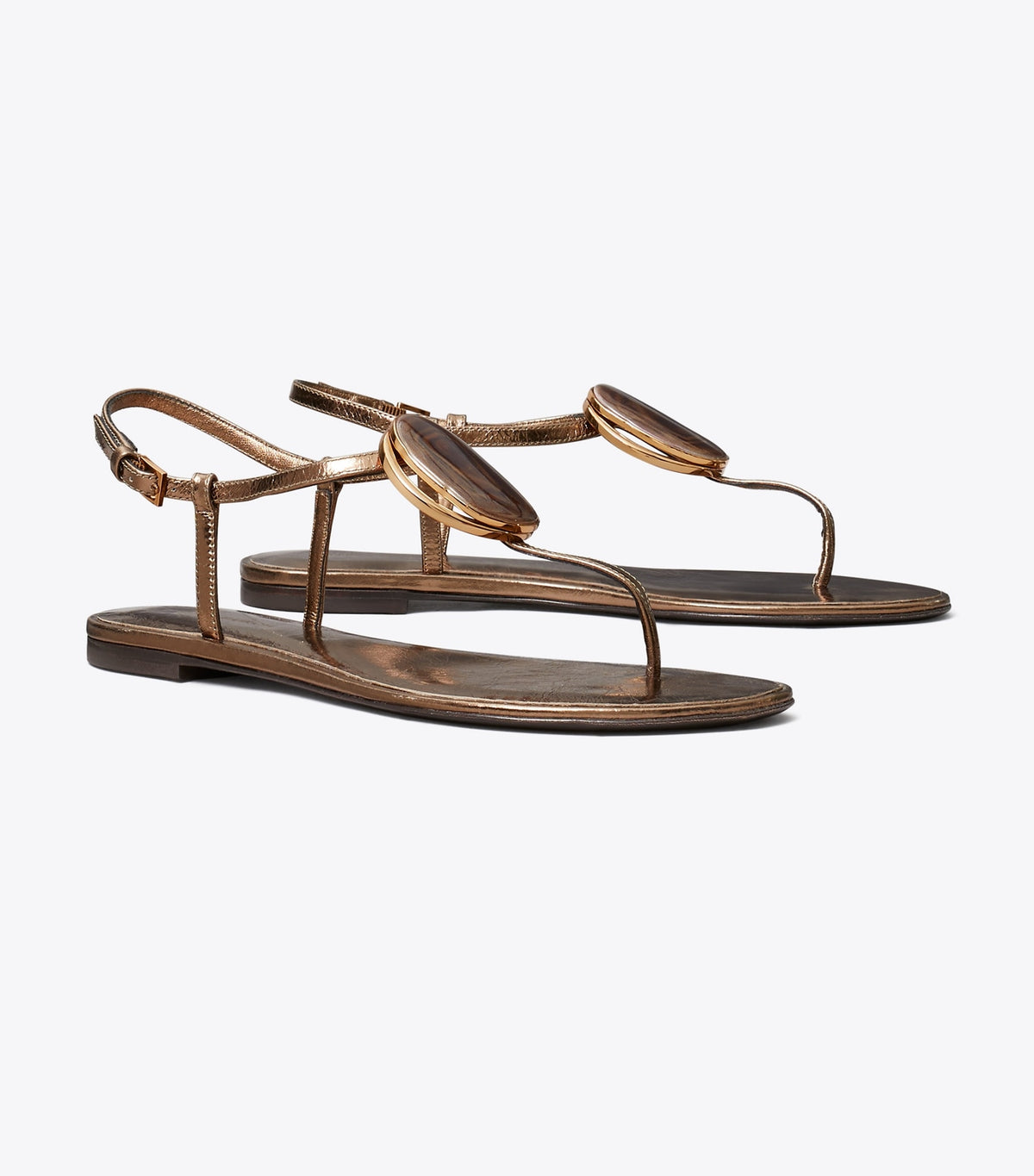 Tory Burch Patos T-Strap Sandal - Copper